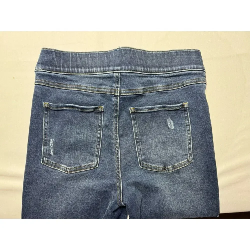 Spanx‎ Women's Distressed Skinny Stretch Blue Jeggings - Size S*